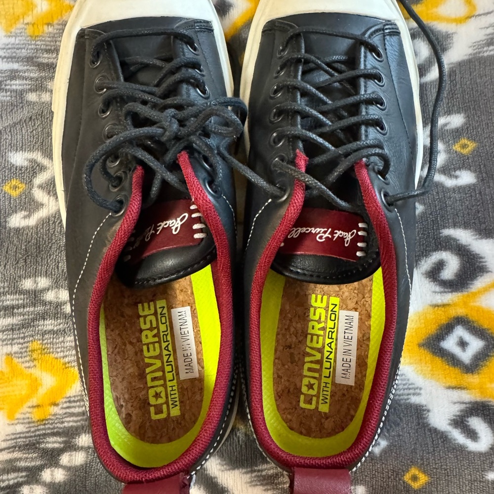 CONVERSE Lunarlon Jack Purcell Black Leather with lunarlon M size 7